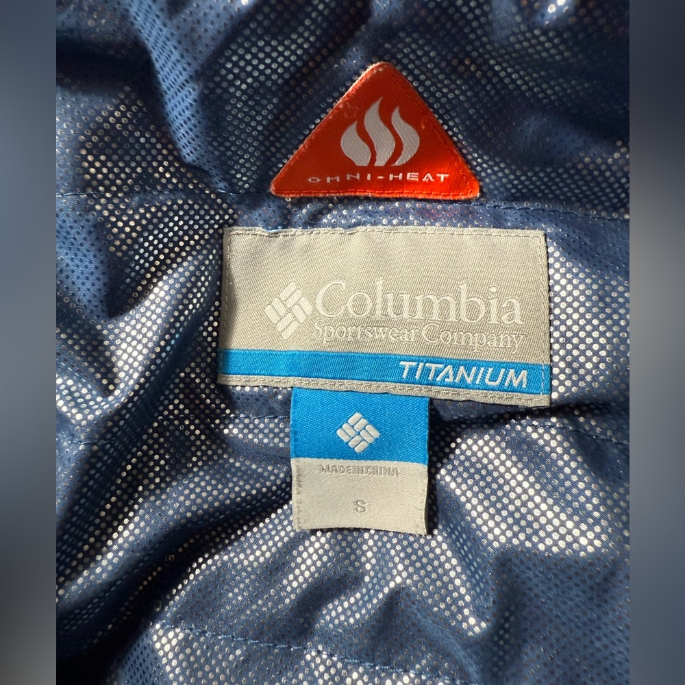 Columbia Men's Titanium Omni-Heat Hooded Soft Shell Jacket Blue Size Small - Picture 6 of 8
